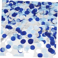 Tissue Paper Table Confettis Round Circles for Royal Blue/Sky Blue/White