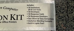 NWT In Box 50 Count Gartner Pearl Swirl Invitation Kit Ivory W/ Embossed Swirl