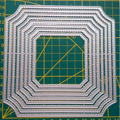 8Pcs/Lot Irregular Frame Metal Die Cuts,Flower Frame Square Wedding Card Cutting