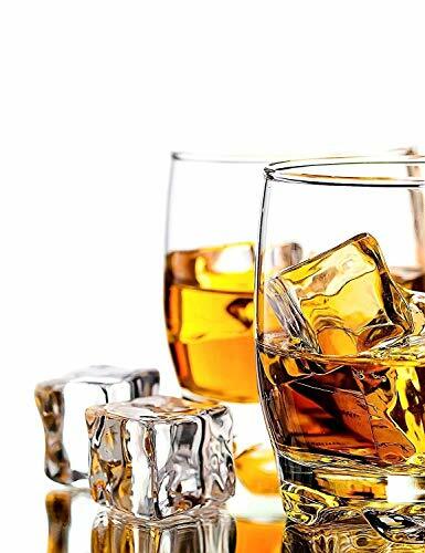 Clear Fake Ice Cubes, 100 PCS 1.0″ Plastic Ice Cubes Acrylic Clear Ice Rock D…