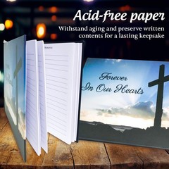 Funeral Guest Book | Memorial | for Cross Design