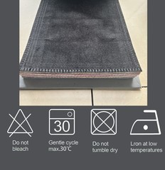 Black Heavy Style Velvet Curtain 12ft H Drape Stage/Theater/Home Noise Thermal