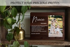 Niece Gifts Picture Frame, Aunt and Niece Gift Photo Frame, Uncle and Niece P…
