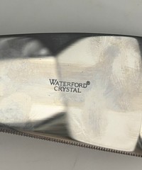 Waterford Crystal Lismore Cake Knife Stainless Steel Blade Boxed Rust on Ferrule