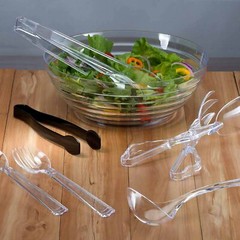 11″ wide 5 Qt ROUND PLASTIC Serving BOWLS Party Disposable TABLEWARE