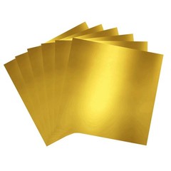 Gold Metallic Cardstock Paper, 15pcs of 12”x12” 12 inches x 12 inches,