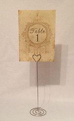 Vintage Style Wedding Table Numbers Names Cards – Shabby Chic Antique Frame Goth
