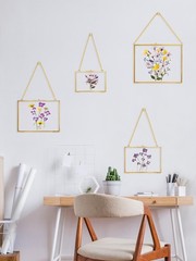 REDHUGO Hanging Pressed Flower Frame Handmade, Double Glass Picture Frame Flo…