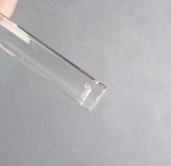 12pcs/lot 14*100mm Clear Octagonal Glass Stick Bar Hanging Accessories Pendant