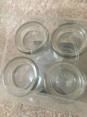 4 Pieces David Tutera Mini Glass Bottle without Cork Top