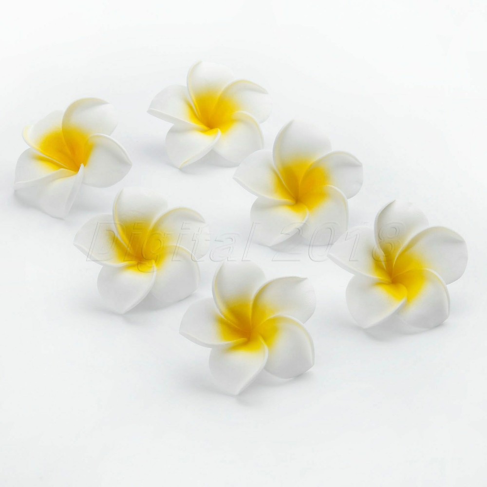 Artifical Plumeria Foam Frangipani Flower For Wedding Party Decor 10/50pcs D2018