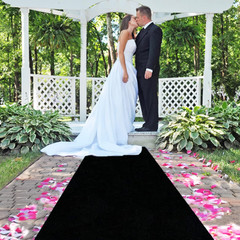 Black Aisle Runner 15Ftx2Ft Wedding Aisle Runner Outdoor Indoor Church Hallway C