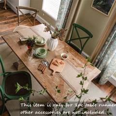 Burlap Weave Table Runner Cloth Hessian for Country Wedding Party Decor