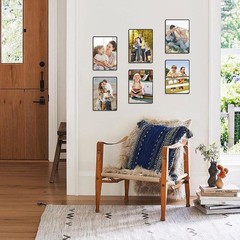 Acrylic Picture Frames 5×7 Set of 6,Black Photo Frames Collage Wall Decor,No …