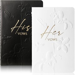 molekaus Vow Books,for Wedding Books Gift 5.5*3.5, White Black