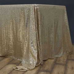 90 x 132″ rectangular Sequin Sparkly Tablecloth Table Cover 4 COLORS WEDDING