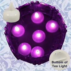 FREESH 18X Waterproof LED Floating Tealight Flameless Candle Wedding Party Pink
