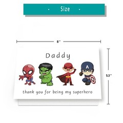 Cute Thank You Card for Daddy, Hilarious Father’s Day Card for Dad, Lovely Da…