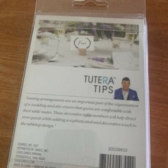 DAVID TUTERA NEW 1-25 Black and White Table Numbers Vine Laurel Wreath Wedding