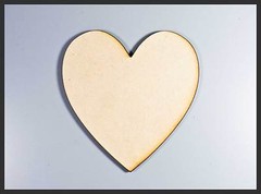 Wooden Wood RAW MDF Heart Shaped Love Wedding Home Party Plaques Signs Cutouts