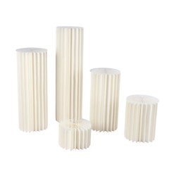 Cardboard Flowers Stand 110lbs-Load Cylinder Flower Stand 5pcs for Wedding/Party