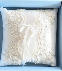 Ring Bearer Pillow His & Hers Lace, Beads, Ribbons By Studio Hobby Lobby NEW