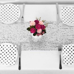 Sequin Table Cloth Glitter Banquet Cover Sparkly Wedding Party Decor 1/5/10/25pc