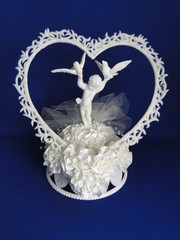 New Vintage RARE «Flight of Fantasy» wedding Cake Top, #1A