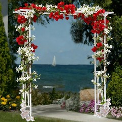 Pergola Garden Patio Archway Plants Trellis Arch Wedding Metal Backdrop Stand