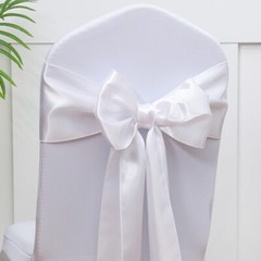 Pack of 50 Satin Chair Sashes Bows tie Ribbon 7×108 inches for Wedding Party