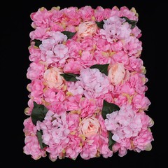 6Pcs Artificial Flower Wall Panels 60*40cm Floral Backdrop Wedding Party Decor