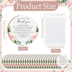 200 Pcs Wedding Favors for Guests Floral Cork Coasters Bulk Bridal Shower Thank