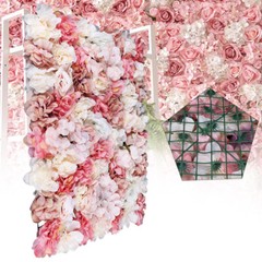 6*Flower Wall Panel Party Artificial Wedding Bouquet Decor Romantic Rose Flower