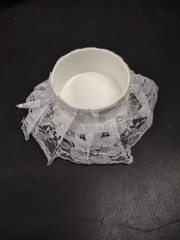 4″ Lace Topper for Wedding Cake, Add Fresh Flowers or Designs, Syndicate Sales