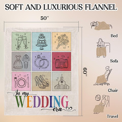 Engagement Gift – «In My Wedding Era» Wedding Gift for Couples 2026 Blanket, Thr