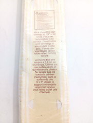 Taper candles Set of 12 white floral celebration14 inches sealed