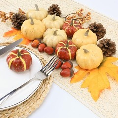 23Pcs Fake Pumpkins Fall Thanksgiving 6 x 6 x 5.5 inches, Style-7 23pcs