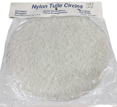 125pcs 9″ Ivory Nylon Tulle Circles for Wedding Baby Party Favors DIY Craft