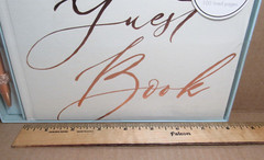 NEW Punch Studio GUEST BOOK 100 Lined Pages with Gold Pen Party Event SEALED BOX