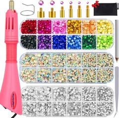 Worthofbest Hotfix Rhinestone Setter Hot Fix Applicator Tool Classic Kit 5000Pcs