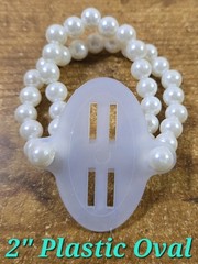 5 Pc. DIY Faux Pearl Wrist Corsage Base, Weddings/ Formals/ Balls/ etc., New