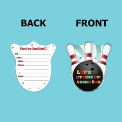 Bowling Let’s Strike Up Some Fun Birthday Party Invites For One Size,