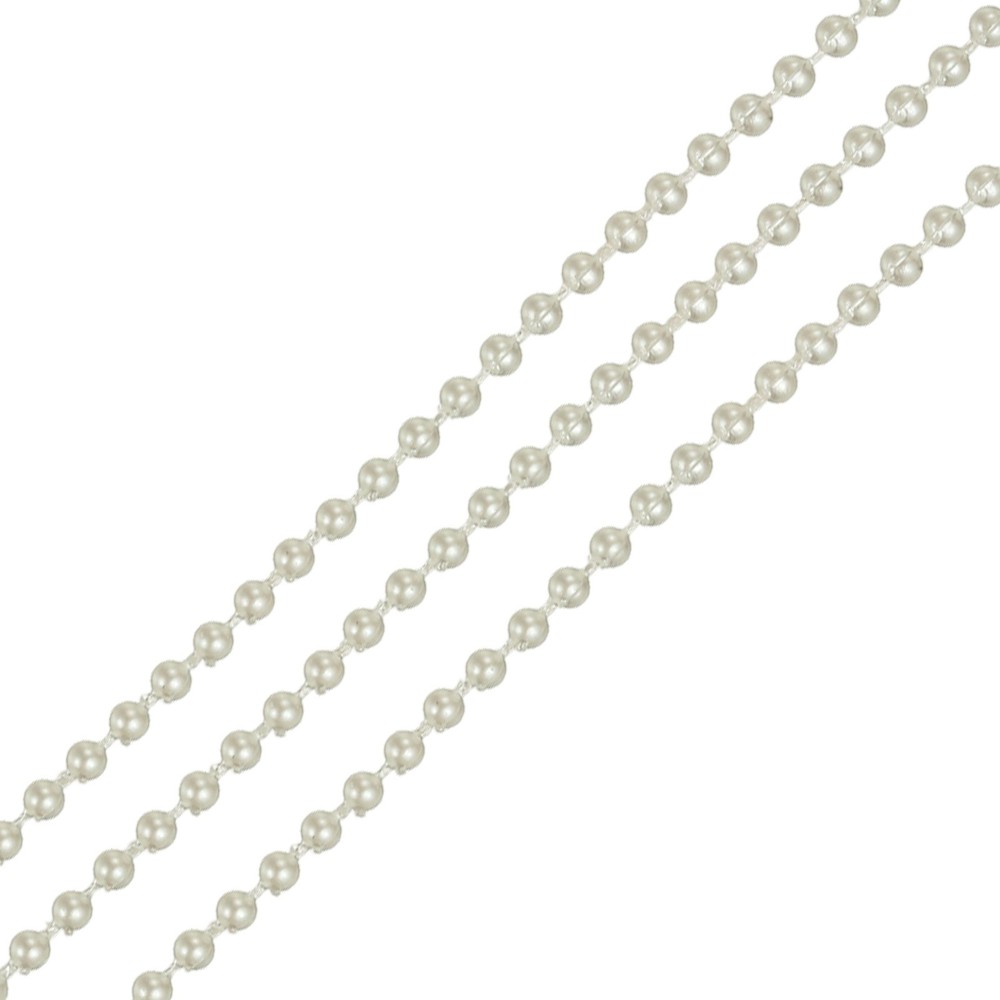 11 Yards Pearl Beads Garland 3mm Faux Pearl Ribbon Pearls Chain String