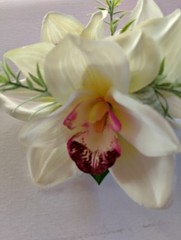 Hand Made orchid wrist Corsage