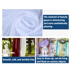 Backdrop Draping Curtain Arch Wedding Party New 13/20/32.8ft Decor 4/6/10M Tulle