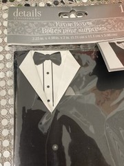 Wedding Tuxedo Party Favors 10pk Boxes