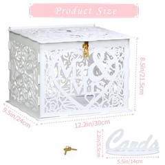 Wedding Money Box Holder With Sign Large Rustic Wood Wooden Diy Envelop Gift Car