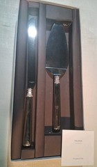 Vera Wang Wedgwood Stainless Steel Cake Knife & Server Set Silver 2 Piece