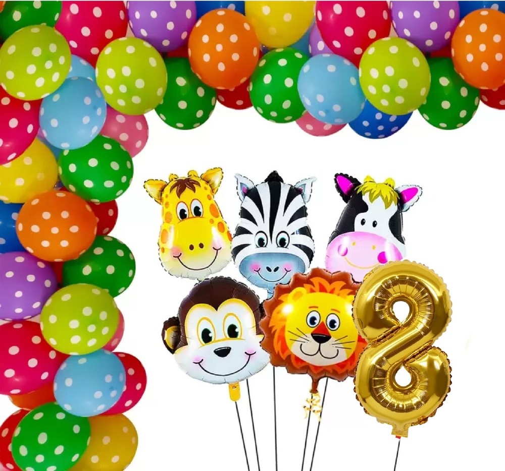 Polka Dot Spotted Balloons Jungle Safari Theme Kid Birthday Party DECOR BALOONS
