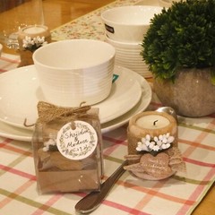 30 Pack Wedding Favors Wood Tealight Candle Holders, Bridal Shower Favors for…